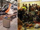 V Barcelon havaroval vlak, na míst jsou desítky ranných