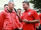 Kapitán brnnských fotbalist Petr Pavlík odpovídá na dotaz Petra vancary.