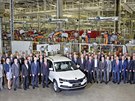 koda Auto zahájila sériovou výrobu nového kompaktního SUV Karoq v závod...