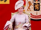 Belgická královna Mathilde (Brusel, 21. ervence 2017)