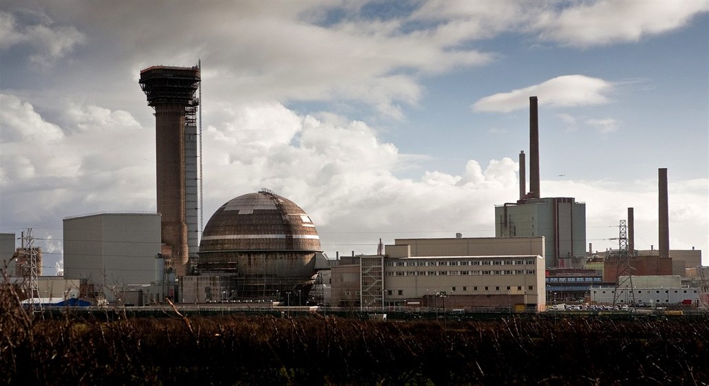 Průmyslový komplex Sellafield na zpracování vyhořelého jaderného paliva v...