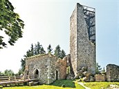Vyhlídková věž hradu Orlík, Humpolec. Čtyři sta let ji nikdo nevyužíval. Z...