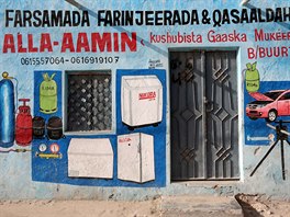 Obchody  v Somálsku. (25. ervence 2017)