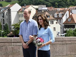 Princ William a vévodkyn Kate na návtv Nmecka (Heidelberg, 20. ervence...