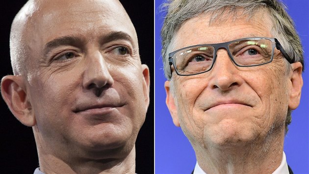 Jeff Bezos a Bill Gates