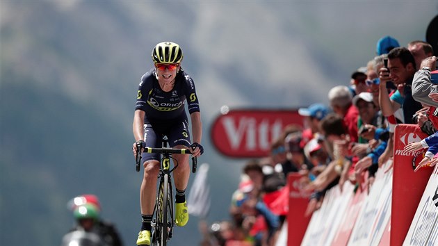 Annemiek van Vleutenov prv vtz v enskm zvodu Le Course by Le Tour de France konc na bjnm Izoardu.