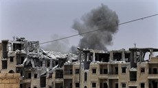 Koaliní nálety na pozice Islámského státu v syrském Rakká (17. ervence 2017)