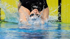 Simona Baumrtová v rozplavbě na 200 metrů znak.