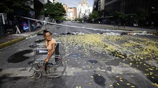 Protesty ve Venezuele.