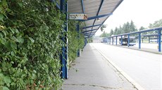 Stávající autobusové nádraží v Humpolci. V připravovaném integrovaném dopravním...