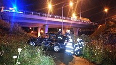 Dopravní nehoda na praské Jiní spojce (27.7.2017).