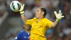 Ázerbájd�ánský reprezenta�ní branká� Kamran Agajev.