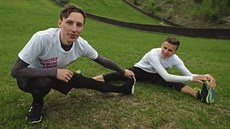 Nad�jní �e�tí reprezentanti Viktor Polá�ek (vlevo) a Tomá� Van�ura se...