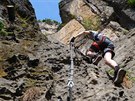 Via ferrata na Pastýské stn v Dín