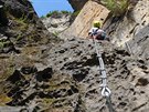 Via ferrata na Pastýské stn v Dín