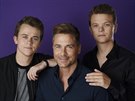 Rob Lowe a jeho synové John Owen (vlevo) a Matthew (Beverly Hills, 28. ervence...