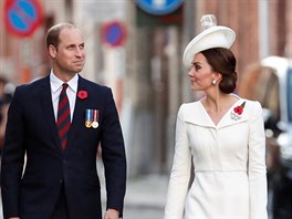 Britský princ William a vévodkyně Kate (Ypry, 30. července 2017)