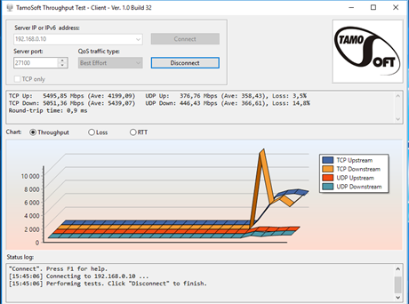 TamoSoft Throughput Test