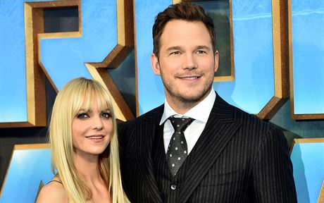 Anna Farisová a Chris Pratt (Londýn, 24. dubna 2017)