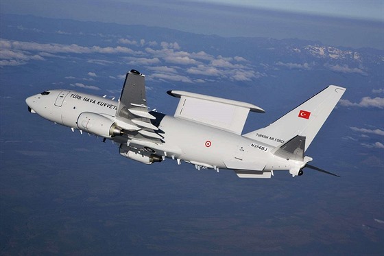 Letoun vasné výstrahy E-7T Wedgetail tureckého letectva