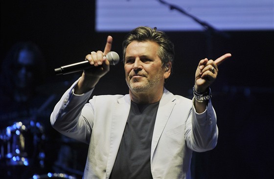 Nmecký zpvák Thomas Anders na festivalu Sázavafest ve Svtlé nad Sázavou.