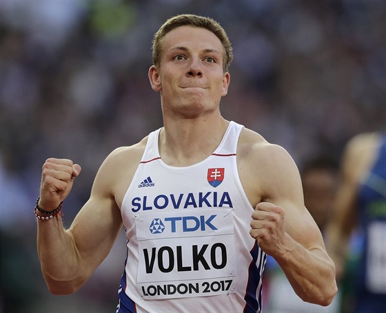 Slovenský vítěz. Ján Volko v předrozběhu na 100 metrů na MS V Londýně.