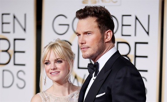 Anna Farisová a Chris Pratt (Beverly Hills, 11. ledna 2015)