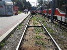 V Brn zapíinily vysoké teploty zkroucení  tramvajových kolejí (1. srpna...