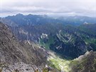 Výhled na Tatry z adové priehybky