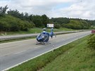 Na 176. kilometru D1 ve smru na Prahu narazil v ter rno kamion do stojcho...