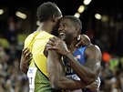 Jamajský sprinter Usain Bolt (vlevo) byl na MS v Londýn na stovce bronzový,...