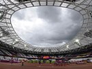 Olympic Stadium ped slavnostním zahájením.