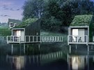 Na vodě jsou v plánu dva „rybářské domky“ a sauna. 