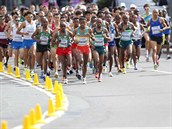 Momentka z mu�sk�ho maratonu na MS v Lond�n�.