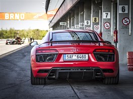 Audi R8 na brnnském Masarykov okruhu