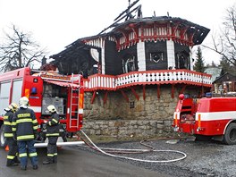 Devnice Libuín na Pustevnách vyhoela v beznu 2014.