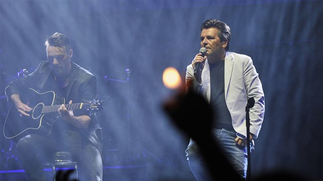 Nmeck zpvk Thomas Anders na festivalu Szavafest ve Svtl nad Szavou.