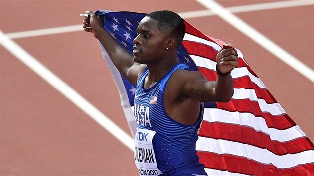 Christian Coleman ze Spojench stt si na MS v Londn dobhl na stovce pro stbro.