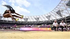 LETÍM. Sedmiboja�ka Thiamová v dálka�ském sektoru na MS v Londýn�.