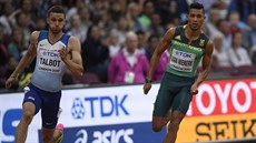 Vyerpaný Wayde van Niekerk na mítinku Zlatá tretra. 