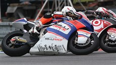 �eský jezdec Karel Hanika p�i Velké cen� �eské republiky silni�ních motocykl�...