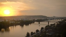 Západ slunce v Praze