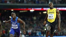 Jamajský sprinter Usain Bolt (vpravo) je v Londýn a tetí, porazil ho i...