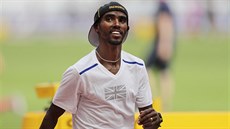 Mo Farah bhem tréninku v Londýn