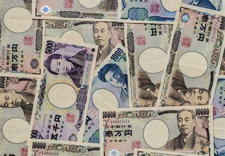 Japonské jeny (ilustraní snímek).