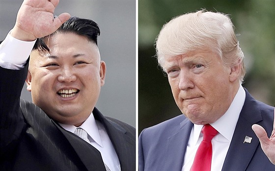 Severokorejský vdce Kim ong-un a americký prezident Donald Trump
