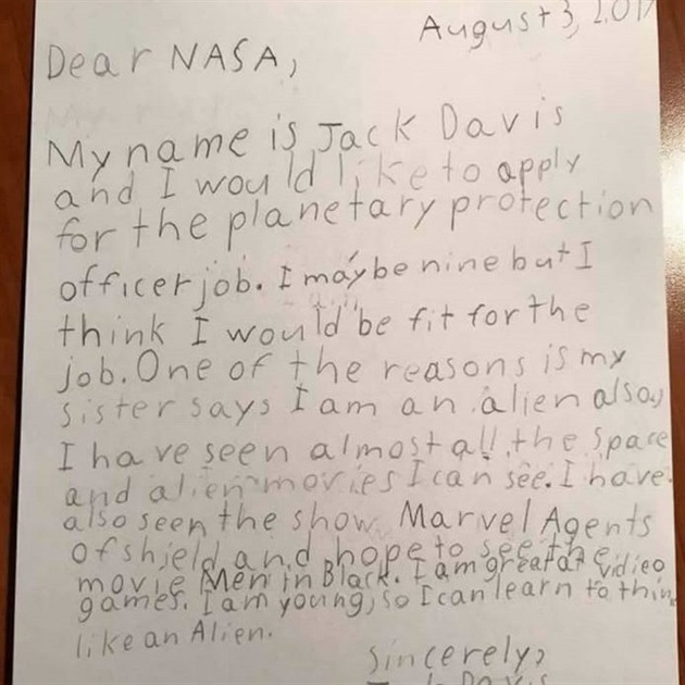 Jackův dopis