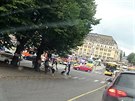 Námstí s trhy v centru msta Turku, kde útoník pobodal nkolik lidí (18....
