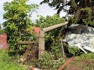 Nkolik desítek dom pokodila vtrná smr, která se prohnala obcí Bohuslavice...