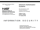 Doporuení NIST ohledn Elektronické autentizace (2006)